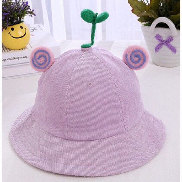 LẺ, SỈ Mũ Nón Maruko 3D Rộng Vành Nhiều Kiểu Mầm Cây Bucket Hat Ulzzang Kaki Nhung Siêu Cute