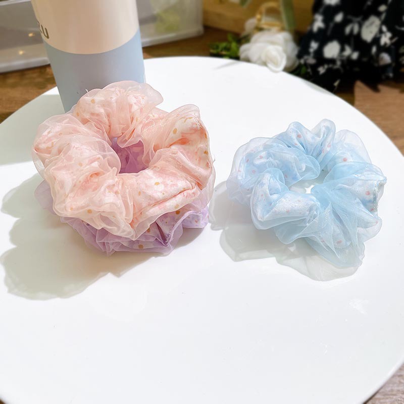 Cột tóc hai lớp thời trang