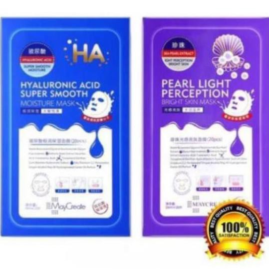 Hộp 20 Miếng Mặt Nạ HA MayCreate Xanh Hoặc Tím [Mask HA]