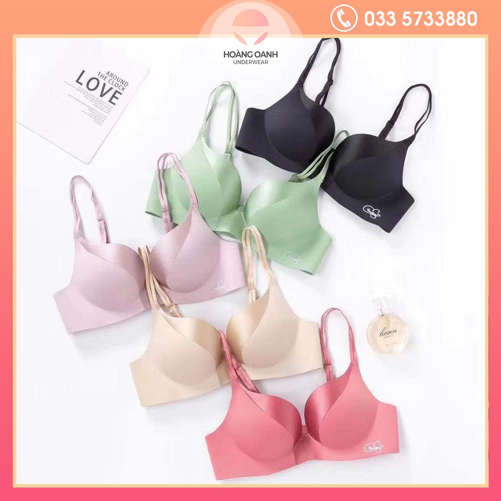 Áo lót su Hoàng Oanh Underwear, áo ngực phối lụa bóng không gọng mã 336