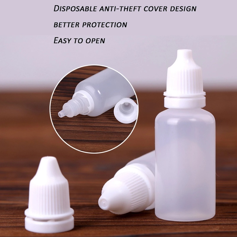 Chai Nhựa Rỗng Mini Có Thể Nạp Đầy Đa Năng Dùng Đựng Dung Dịch Tinh Chất / Giọt Mắt