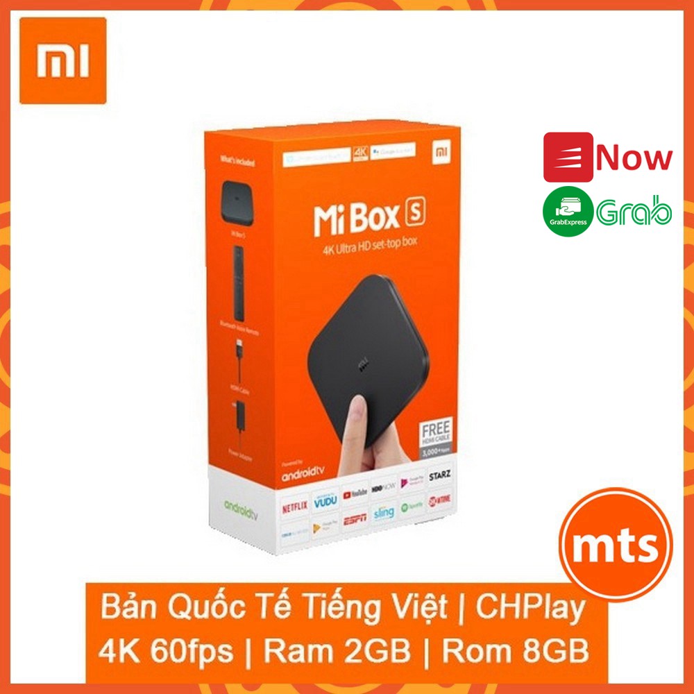 [QT -BH 12TH] Đầu Android TV MIBOX S 4K QUỐC TẾ | BH 12 tháng Hàng Nhập Khẩu chính hãng - Minh Tín Shop