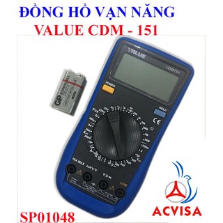 Đồng Hồ Vạn Năng VALUE Model VDM-151 [Hàng chính hãng ]