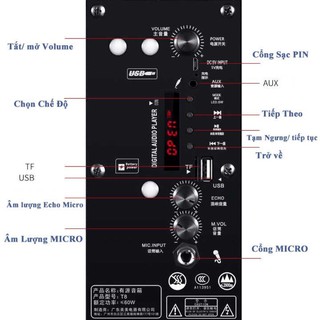Loa bluetooth ND-W44 tặng kèm 1 micro