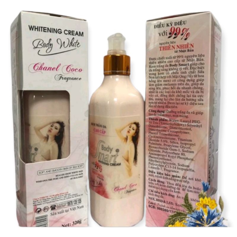 Kem Kích Trắng Sữa Non Cô Đặc Body Smart 320g