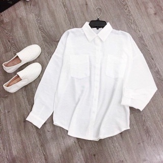 sơ mi trắng nữ freesize
