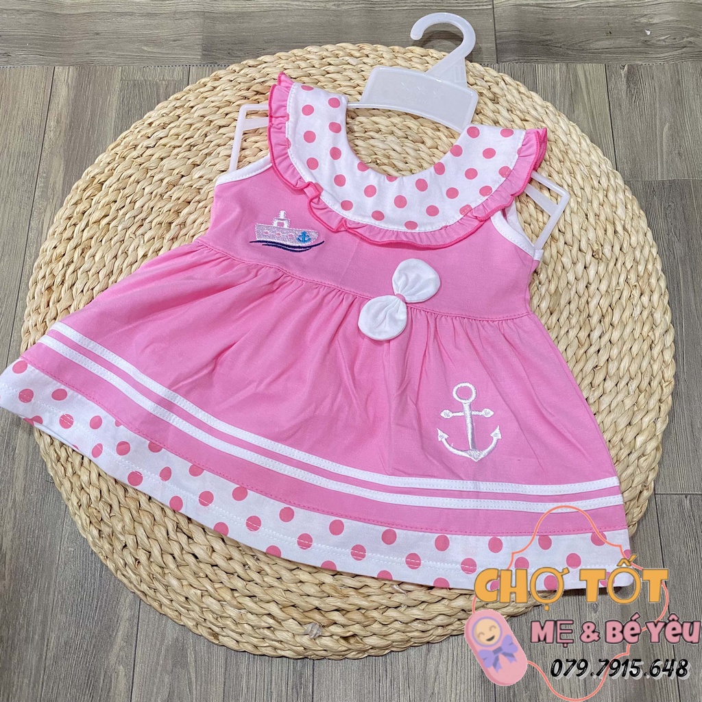 Set đầm thun kèm quần chip bé sơ sinh-10kg