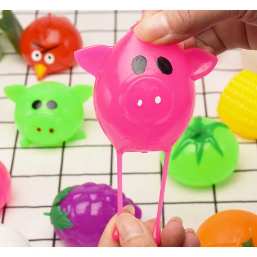 Hoa quả  bóp DCB14 dâu cam nho chanh squishy ball