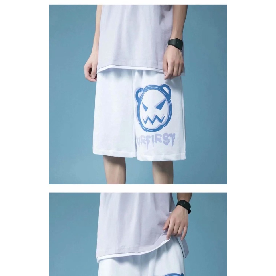 Quần Short Ống Rộng Thời Trang Mùa Hè Dành Cho Nam Size M-8XL