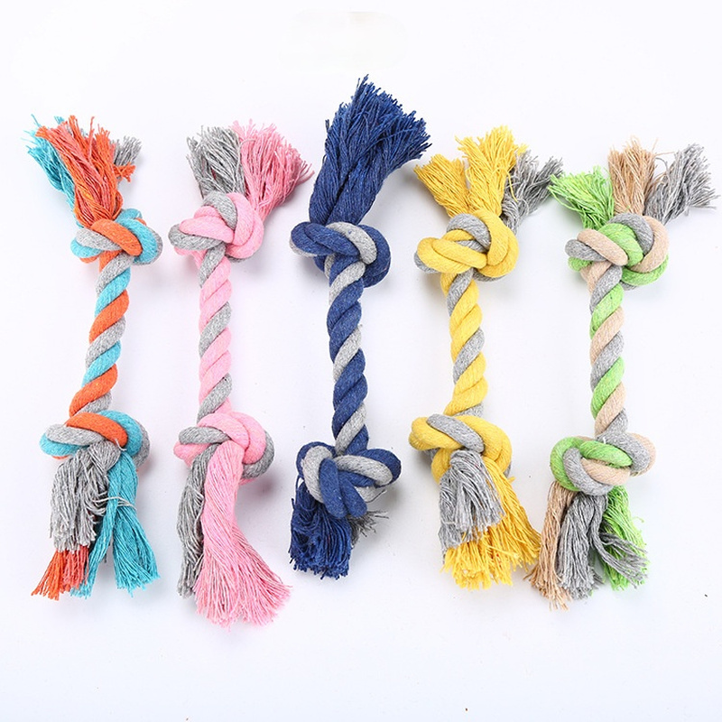Dây cotton bện đôi xinh xắn đồ chơi cho thú cưng