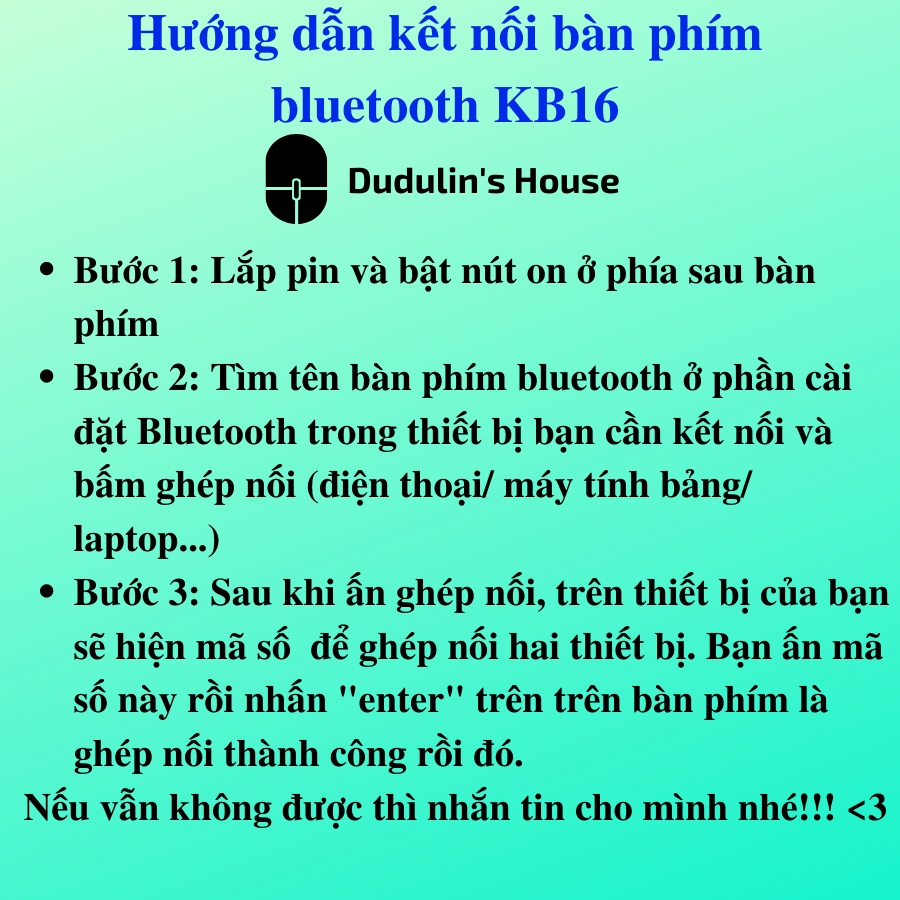 Bàn phím không dây BLUETOOTH KB16 kết nối điện thoại, máy tính bảng SIÊU MỎNG-GỌN-NHẸ-BỀN