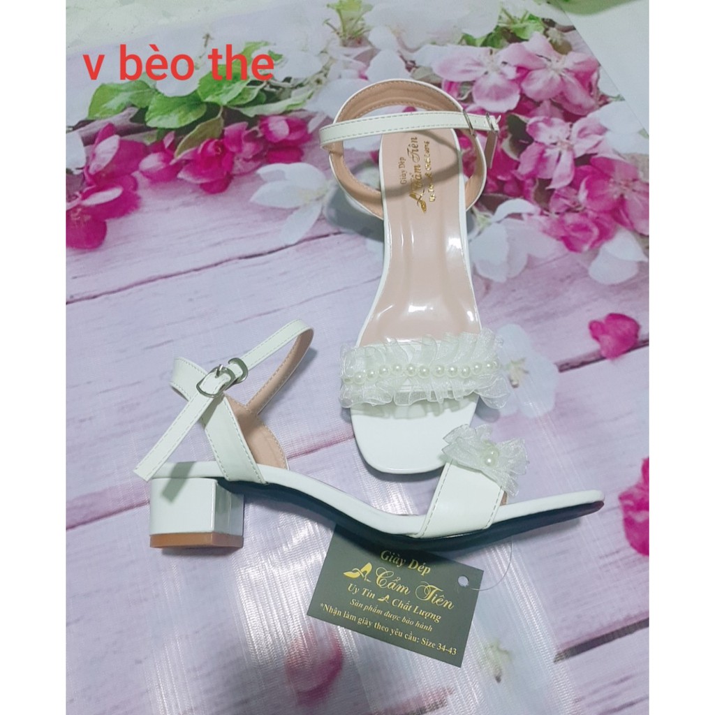 Ảnh thật giày cao gót nữ size nhỏ 33 đến 44
