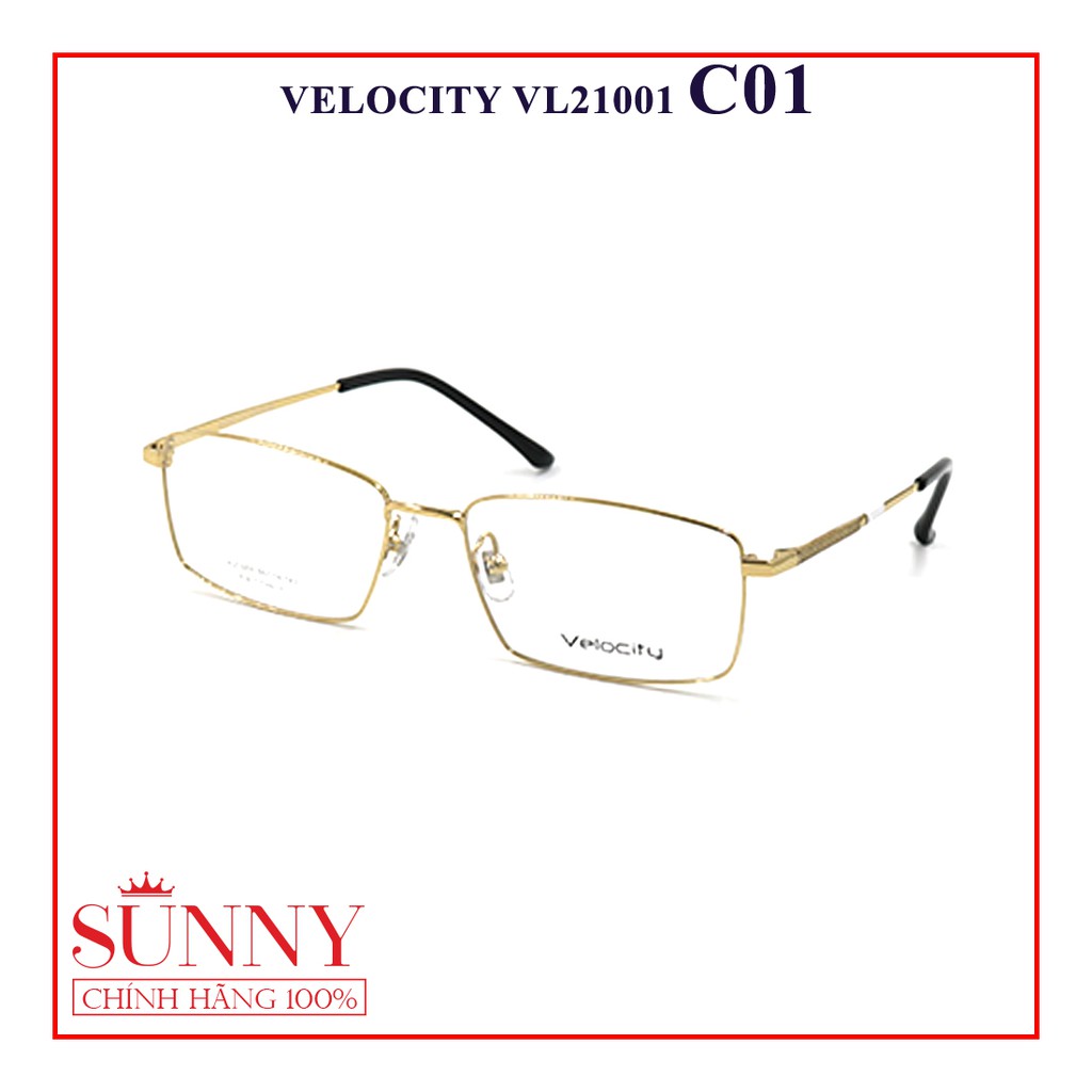 Gọng kính nam nữ thời trang Velocity VL21001 nhiều màu chính hãng