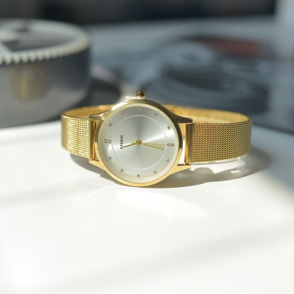 Đồng hồ nữ dây kim loại Mike 8278 mặt tròn chính hãng, chống nước bảo hành 12 tháng