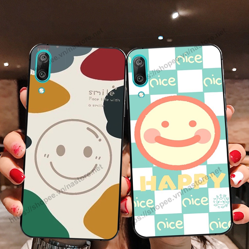 Ốp lưng Huawei Y7 Pro 2019 mặt cười, họa tiết caro đơn giản đẹp cute