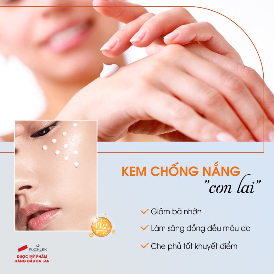 ✅[ Chính hãng Floslek] Kem chống nắng kiềm dầu Floslek Sun Oil Free Protection Tinted Cream SPF50+_50ml