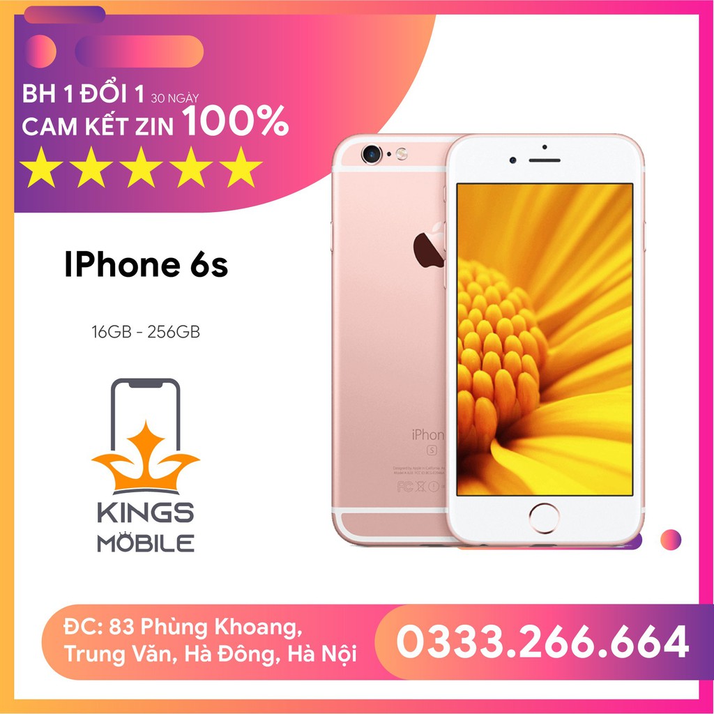 [Zin 100%] Điện thoại iphone 6s quốc tế chính hãng như mới 99%