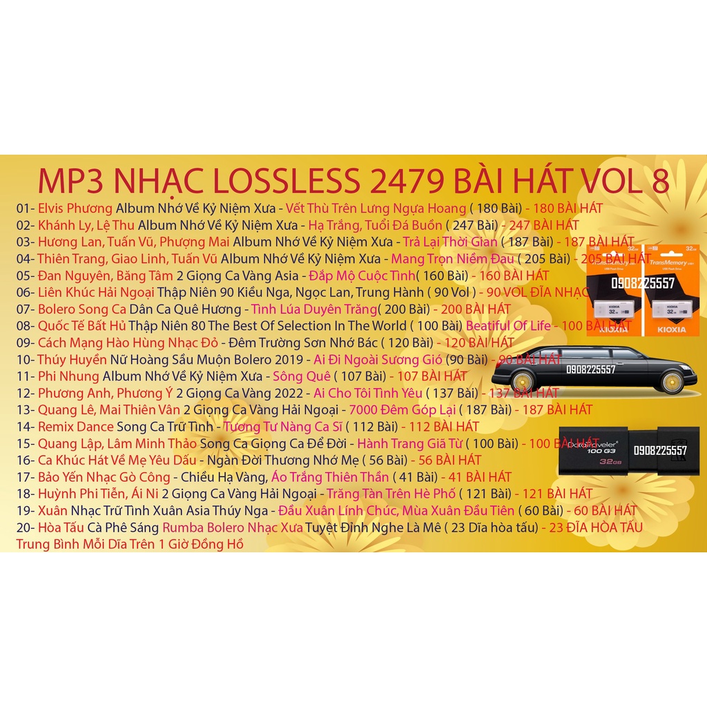 Usb 32Gb Kingston nhạc Mp3 Lossless 320Kbps với các Album Một Thời Để Nhớ cho các bạn Nhớ về Kỷ Niệm Xưa