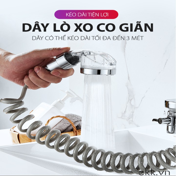 Vòi sen inox 2 chế độ thông minh tiện lợi - King Garden