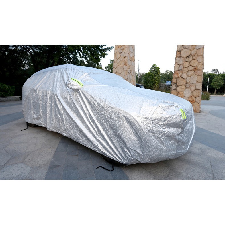Bạt phủ ô tô, Bạt che xe ô tô 5D phản quang dày dặn chống nắng mưa, đủ các size cho hatcback, sedan, SUV