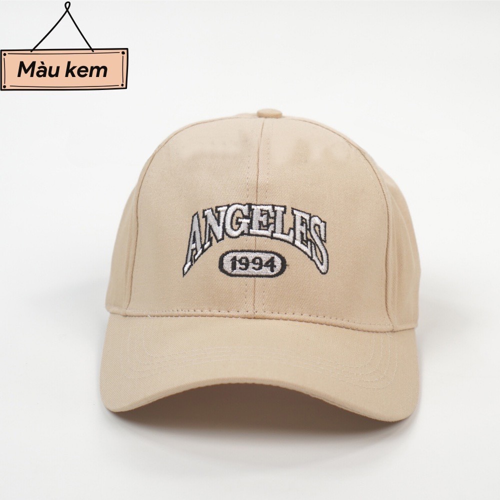 Mũ Lưỡi Trai Nón Kết Nhung Cao Cấp Thêu Chữ Angeles 479 Phong Cách Ulzzang Form Unisex Nam Nữ - Hazo
