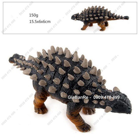 Mô Hình Khủng Long Giáp Lưng Gai Đuôi Búa Ankylosaurus - Size Nhỏ 15cm - 7719