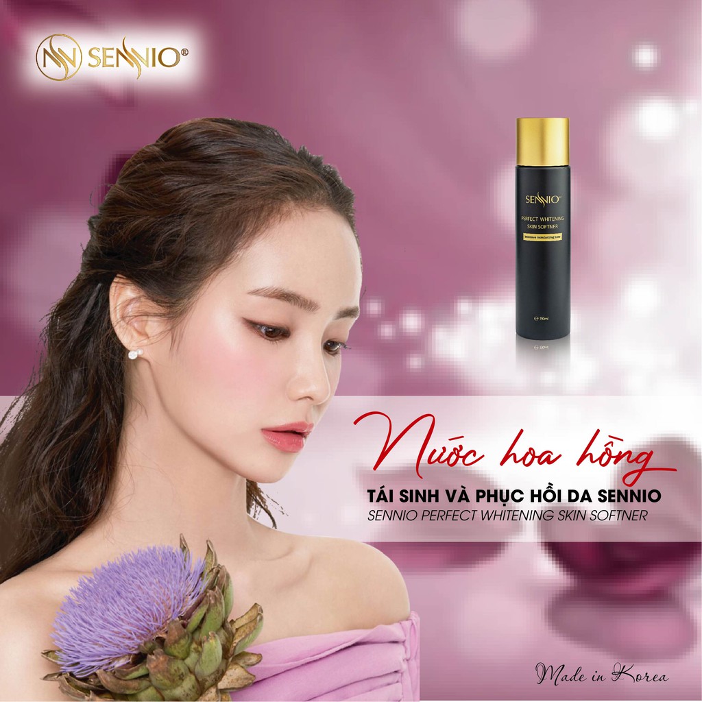 [ FreeShip - MUA 1 TẶNG 1 ] Nước hoa hồng cho da dầu, da mụn đa năng cao cấp/ Nước hoa hồng chính hãng sennio hàn quốc