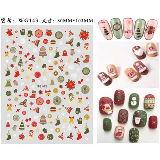 sticker dán móng noel