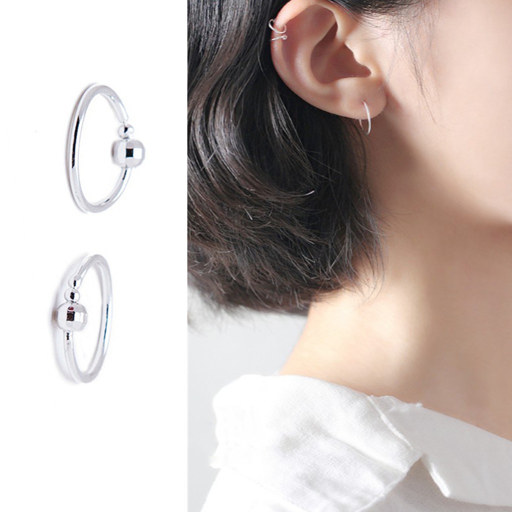 Hoa tai đeo vành đơn giản cá tính phong cách Hàn Quốc thời trang A572