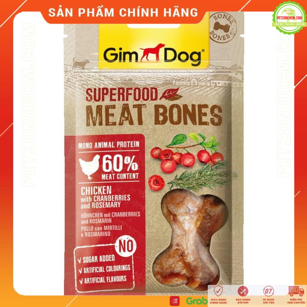 Thịt sấy nguyên miếng thơm ngon Gimdog nhập Đức 🐕 FREESHIP 🐕 70g Superfood Meatbones Chicken | Snacks Gim Dog cho chó