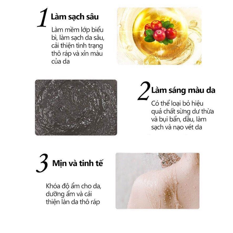 Sữa tắm bùn núi lửa, sữa thắm trắng toàn thân 250g làm trắng cơ thể, phục hồi da đi nắng, dưỡng ẩm da