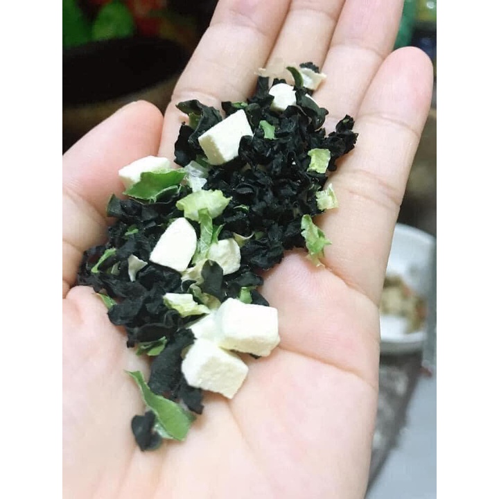 Canh Miso rong biển đậu hũ khô nấu soup nấu canh Nhật Bản cho bé ăn dặm