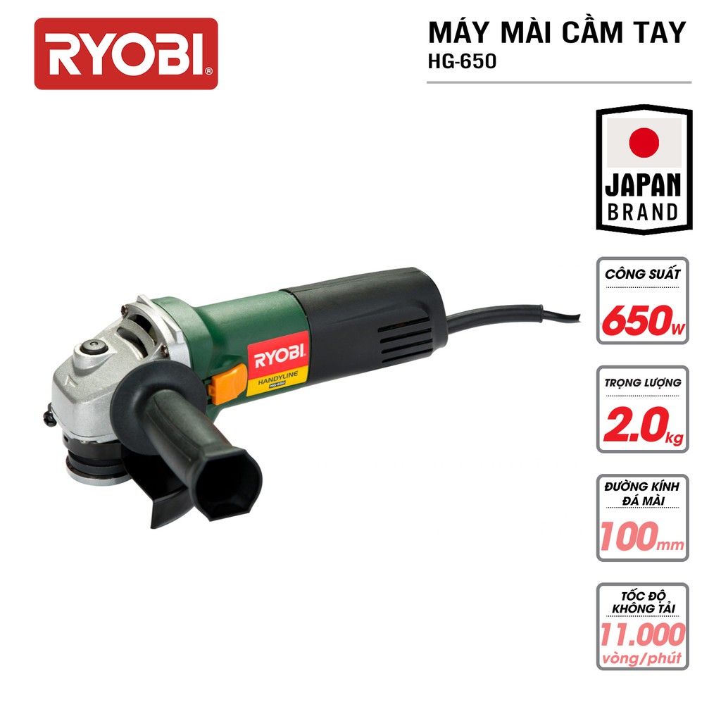 Máy mài góc cầm tay RYOBI (KYOCERA) - HG-650