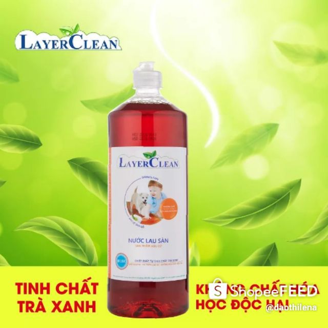 Nước lau sàn hữu cơ Layer Clean hương Quế 1,25ml