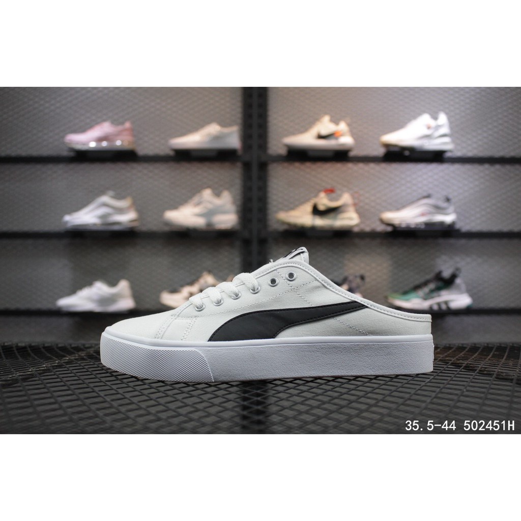 Giày Lười Puma Bari Mule Vải canvas Thiết Kế Đơn Giản Cá Tính Phù Hợp Với Cả Nam Và Nữ