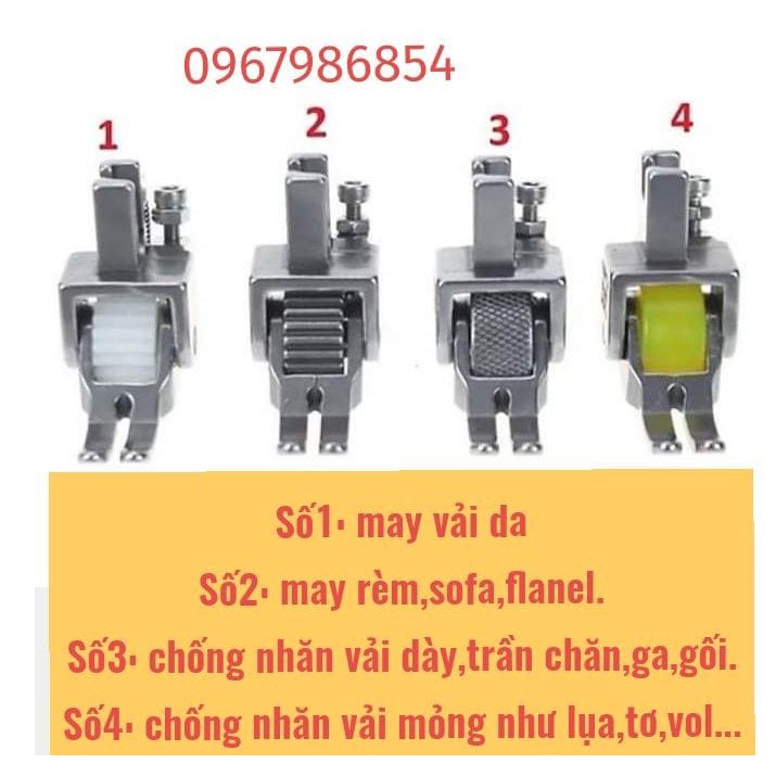 CHÂN VỊT BÁNH LĂN CHỐNG NHĂN MÁY MAY CÔNG NGHIỆP