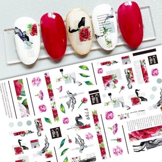 sticker 3d hoa quả dán móng tay nail