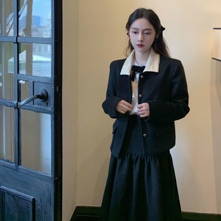 Áo Khoác Vải Tweed Kiểu Retro Thời Trang Mùa Đông Cho Nữ
