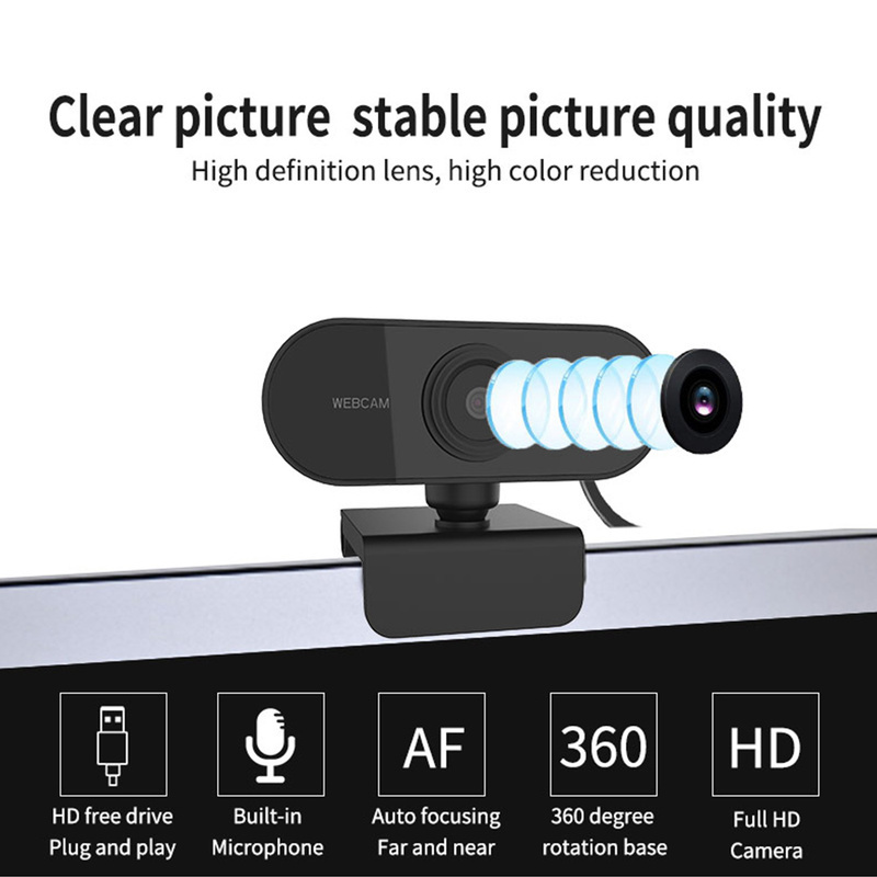 Webcam Full Hd 1080p Kèm Micro Cho Pc Mac Laptop | BigBuy360 - bigbuy360.vn
