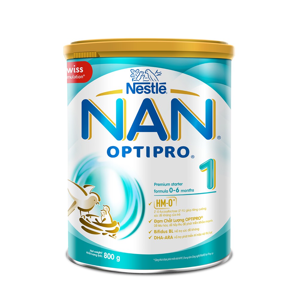 Sữa Bột Nestle NAN OPTIPRO 1 – Hộp 800gram - HMO