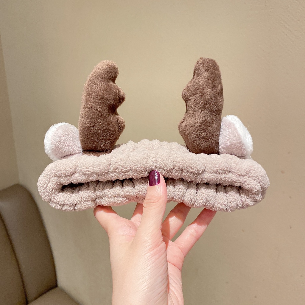 Băng đô rửa mặt hình sừng hươu nhiều màu - Mely T1-59