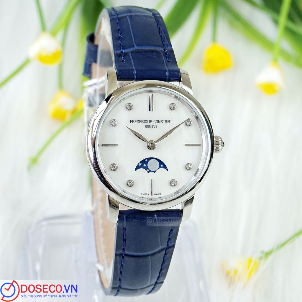 Đồng hồ nữ Frederique Constant Slimline Moonphase FC-206MPWD1S6