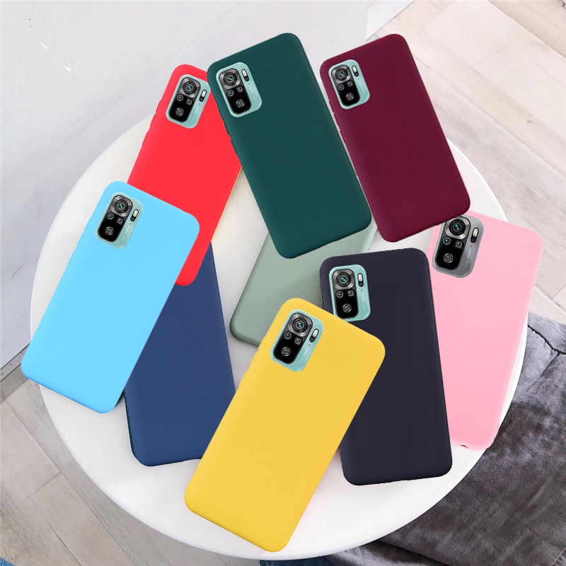 Ốp Điện Thoại TPU Mềm Mỏng Màu Kẹo Cho Xiaomi Poco X3 GT M3 Pro Redmi 10