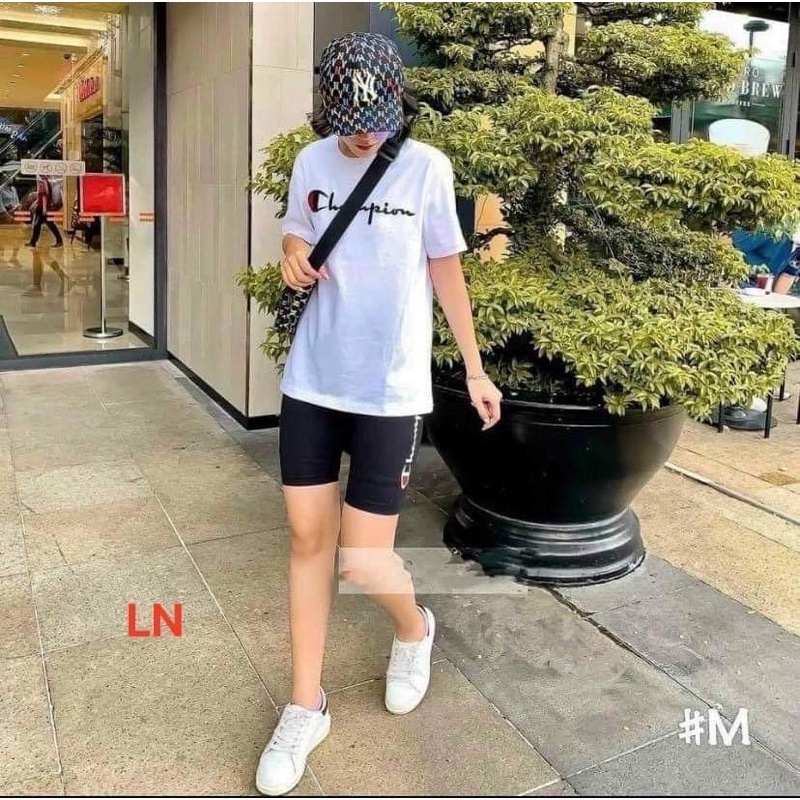 Sét áo cham +quần đùi legging LN11