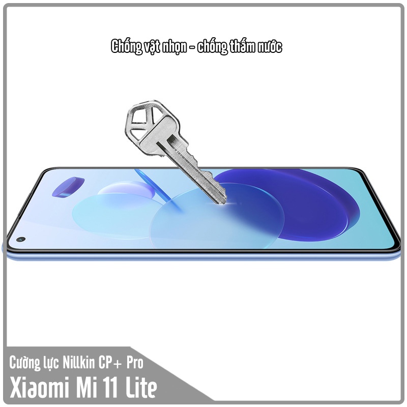 Kính cường lực Nillkin CP+ PRO cho Xiaomi Mi 11 Lite 4G - 5G - NE - FULL viền đen - Hàng Nhập Khẩu
