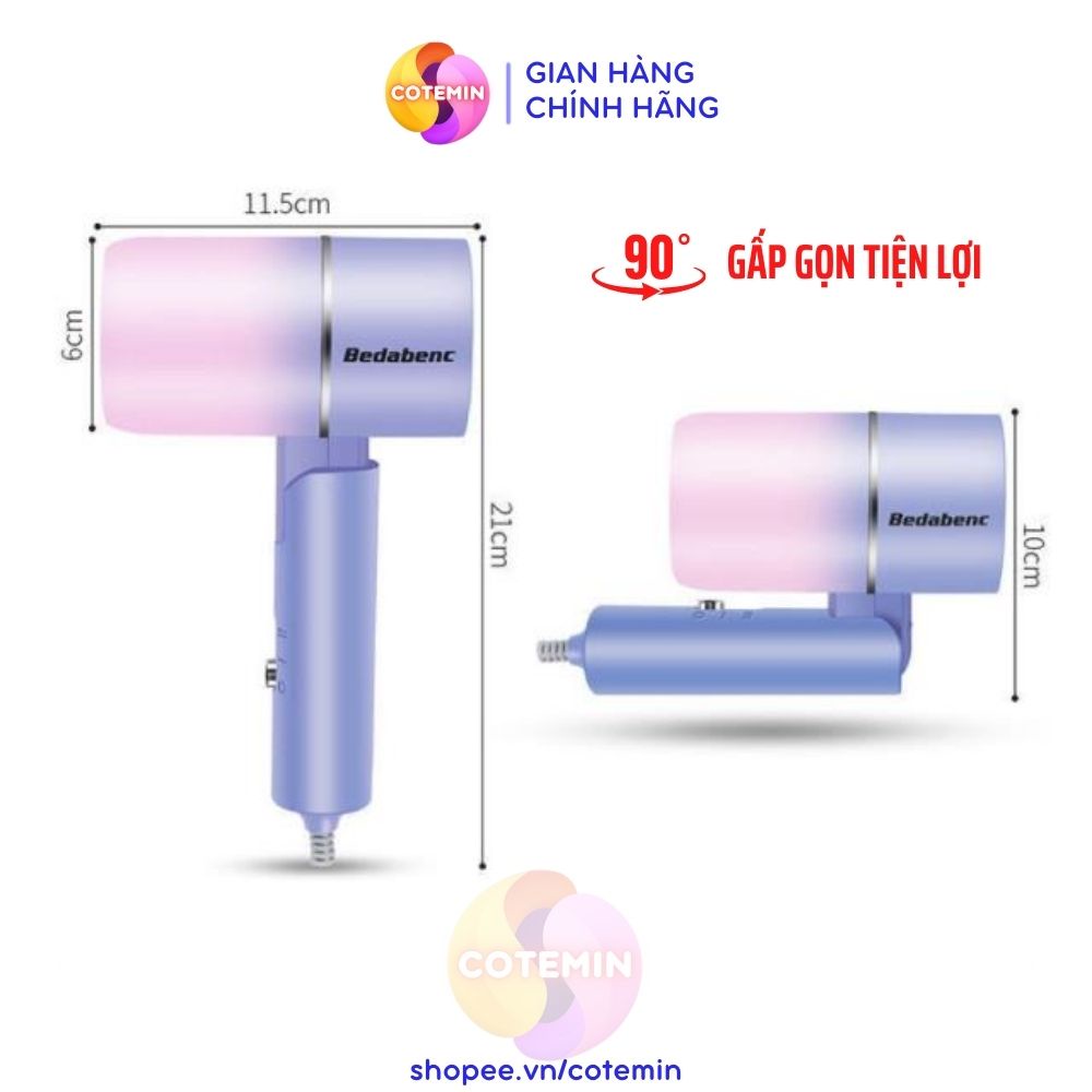 Máy Sấy Tóc Tạo Kiểu Hai Chiều Bedabenc Chính Hãng COTEMIN Bảo Hành 36 Tháng