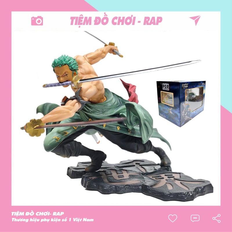 Mô hình Figure Roronoa Zoro 3000 Thế Giới hoạt hình Anime Nhật Bản cao 20cm, nặng 750G full box - Figure One Piece Ráp