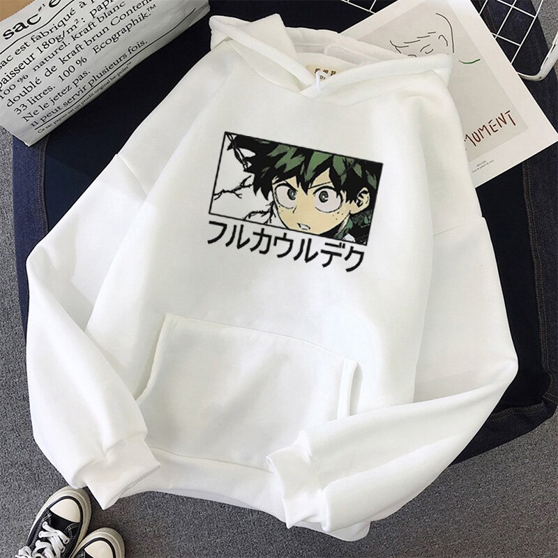 Áo hoodie in hình anime Bakugou Katsuki Boku My Hero Academia phong cách Harajuku thời trang