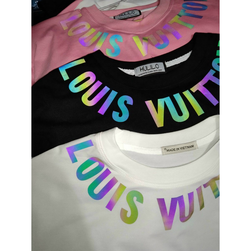 &lt;FREE SHIP&gt; Áo thun nam nữ unisex tay lỡ in phản quang chất thun co giãn 4 chiều (pslouis)