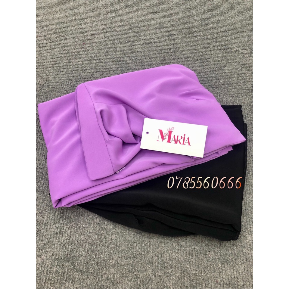 [𝐌𝐀𝐑𝐈𝐀]𝙏𝙃ƯƠ𝙉𝙂 𝙃𝙄Ệ𝙐 ÁO DÀ màu 𝐓Í𝐌 CÀ  2 Tà (1 lớp) chuẩn FORM